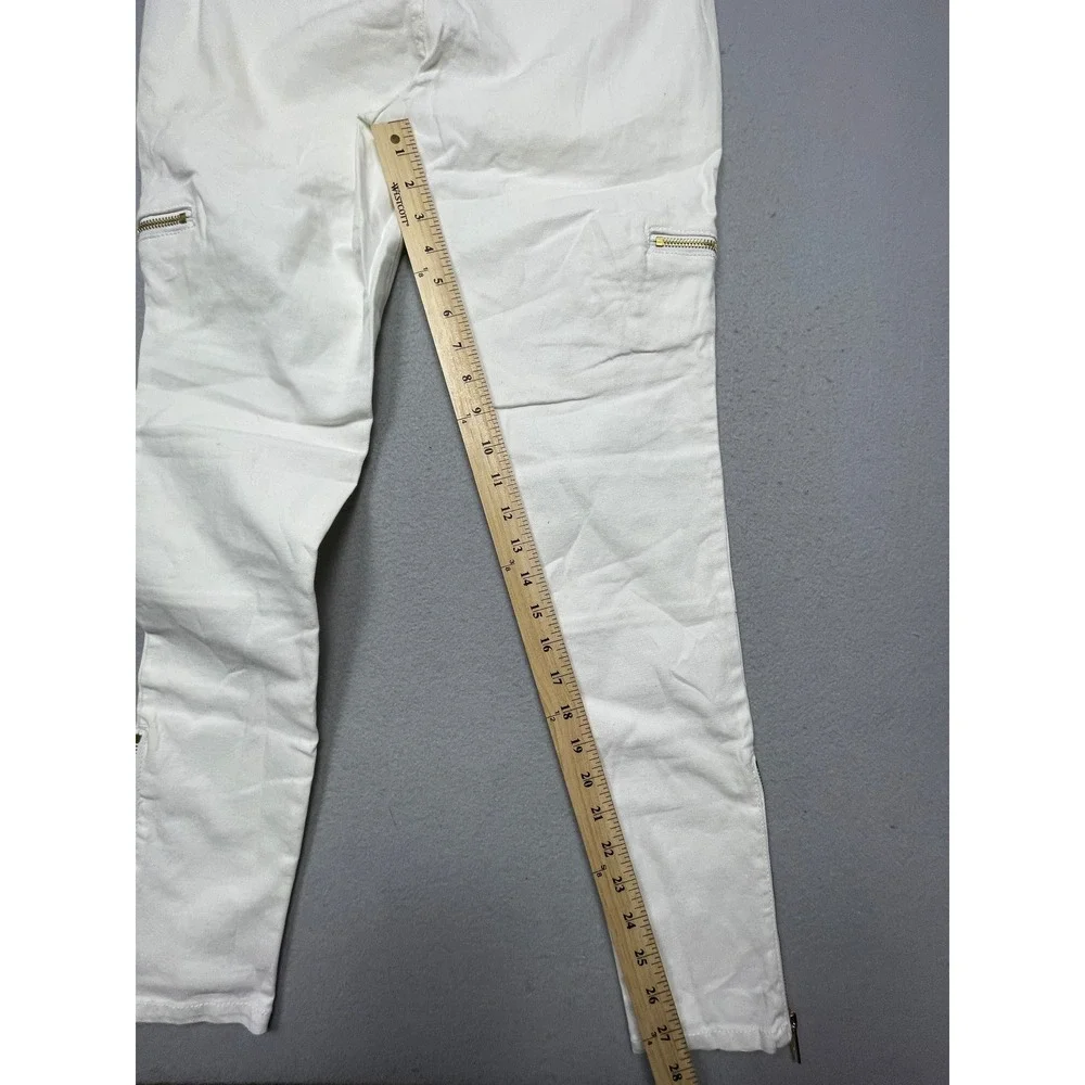 Michael Michael Kors Cargo Pants Denim White Size 4 Womens